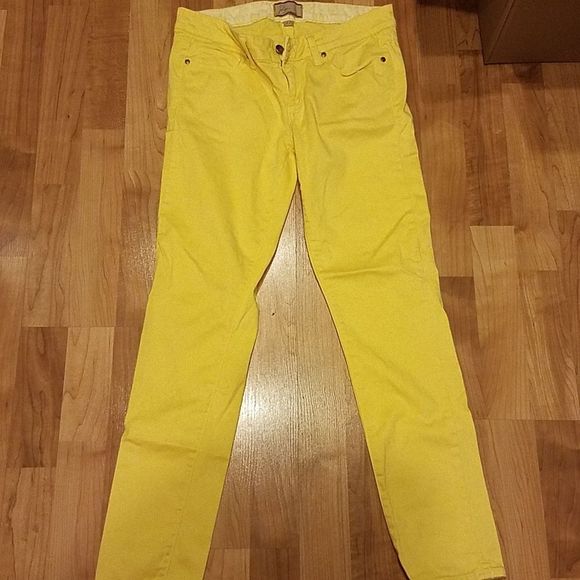 PAIGE Pants - PAIGE DENIUM JEANS PEG SKINNY YELLOW 27